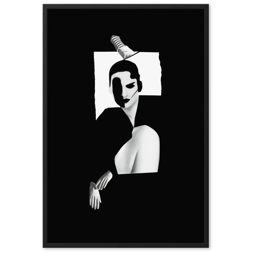Cinema, framed collage by Ulla Leigh
