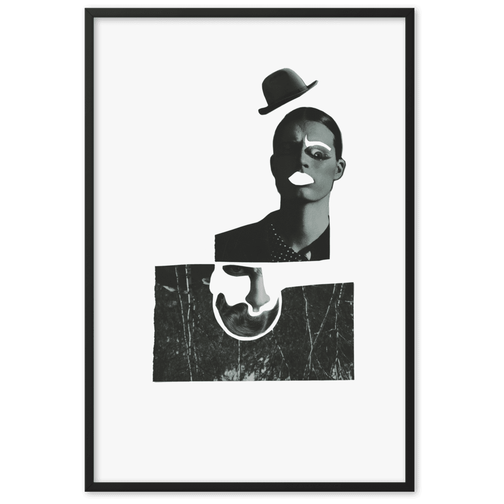 Forest, framed collage by Ulla Leigh